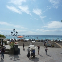 Piazza- Seaside Positano Amalfi Coast Italy