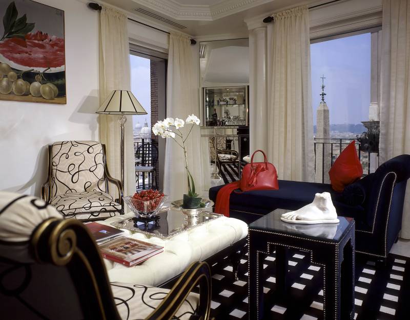 Presidential Suite Trinit dei Monti Living Room