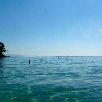 clear waters of Paraggi beach, Portofino Italian Riviera
