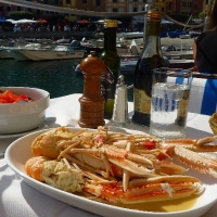 Portofino alfresco dining Italian Riviera