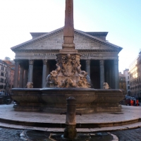 Pantheon fountain Rome Italy