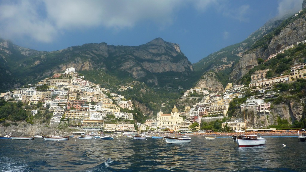 Positano from the water