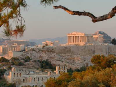 Acropolis at sunset, Athens, Greece